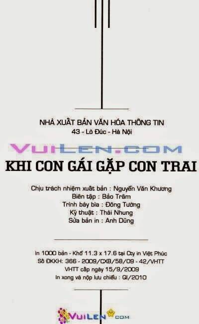 Khi Con Gái Gặp Con Trai Chapter 3 - Trang 2