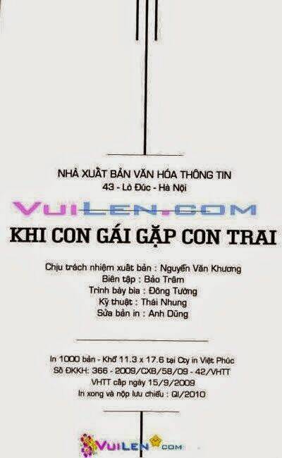 Khi Con Gái Gặp Con Trai Chapter 2 - Trang 2