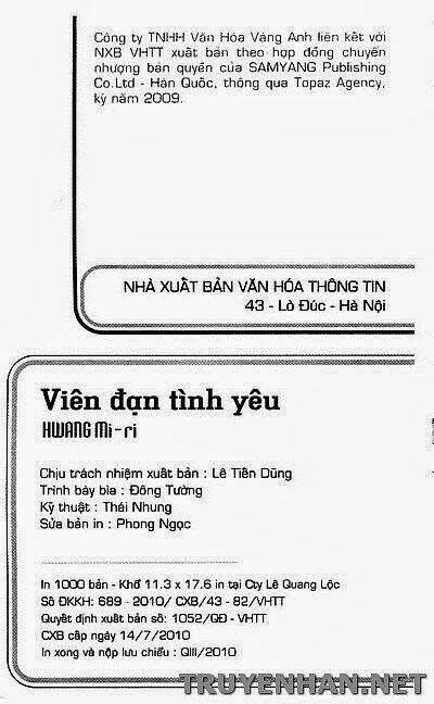 Viên Đạn Tình Yêu Chapter 5 - Trang 2