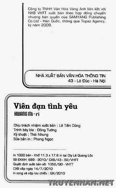 Viên Đạn Tình Yêu Chapter 4 - Trang 2