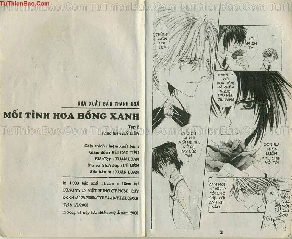 Mối Tình Hoa Hồng Xanh Chapter 2 - Trang 2