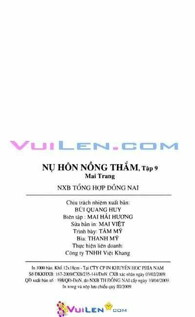 Nụ Hôn Nồng Thắm Chapter 9 - Trang 2