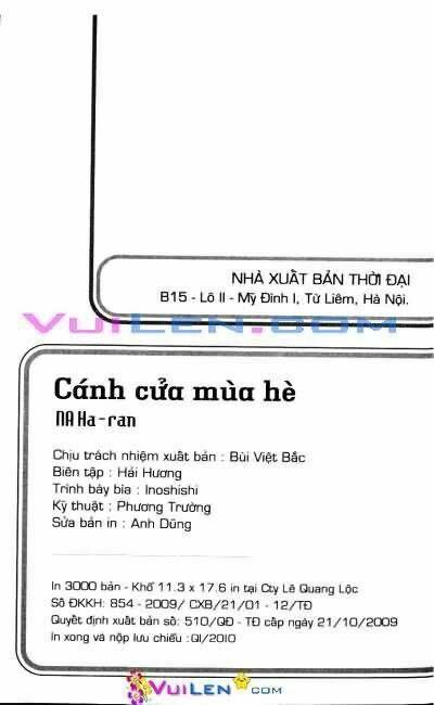 Cánh Cửa Mùa Hè Chapter 5 - Trang 2