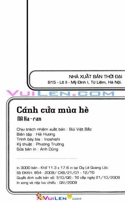 Cánh Cửa Mùa Hè Chapter 4 - Trang 2