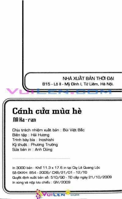 Cánh Cửa Mùa Hè Chapter 3 - Trang 2