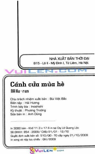 Cánh Cửa Mùa Hè Chapter 2 - Trang 2