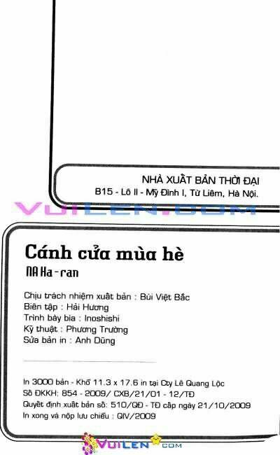 Cánh Cửa Mùa Hè Chapter 1 - Trang 2