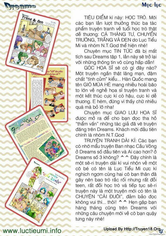 Tạp Chí Dream Chapter 4 - Trang 2