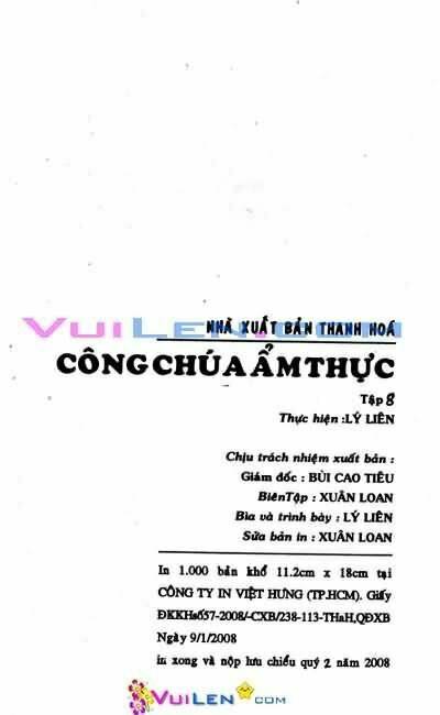 Công Chúa Ẩm Thực Chapter 8 - Trang 2