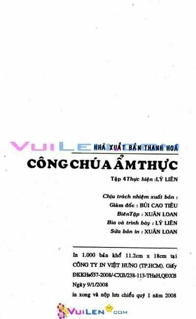 Công Chúa Ẩm Thực Chapter 4 - Trang 2