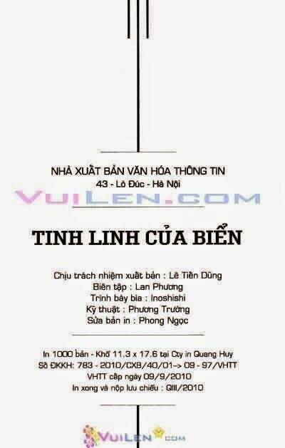 Tinh Linh Của Biển Chapter 3 - Trang 2