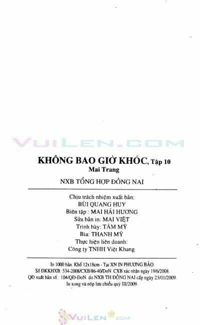 Không Bao Giờ Khóc Chapter 10 - Trang 2