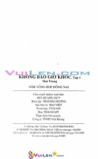 Không Bao Giờ Khóc Chapter 1 - Trang 2