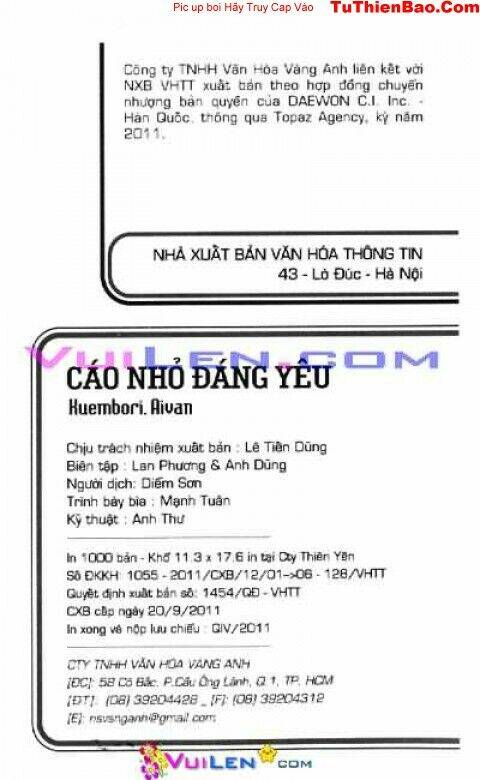 Cáo Nhỏ Đáng Yêu Chapter 6 - Trang 2