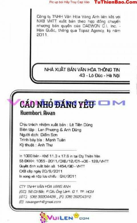 Cáo Nhỏ Đáng Yêu Chapter 3 - Trang 2