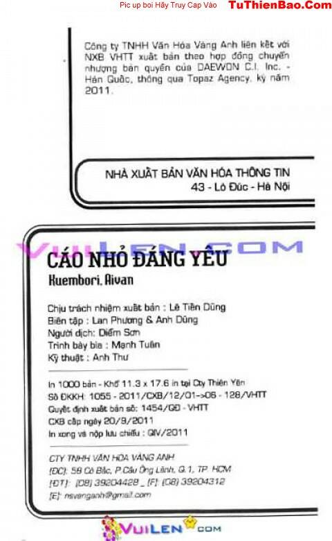 Cáo Nhỏ Đáng Yêu Chapter 1 - Trang 2