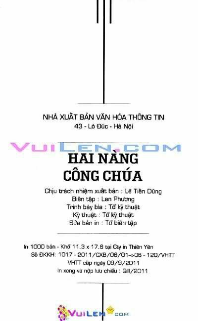 Hai Nàng Công Chúa Chapter 1 - Trang 2