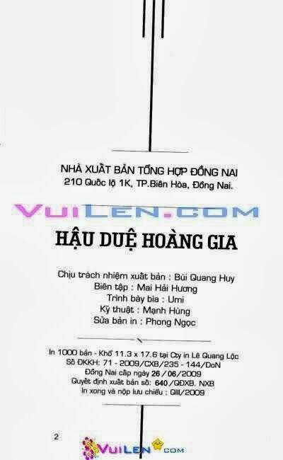 Hậu Duệ Hoàng Gia Chapter 13 - Trang 2