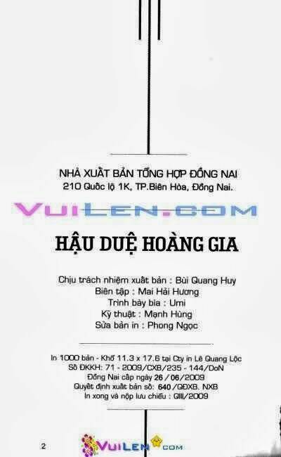 Hậu Duệ Hoàng Gia Chapter 9 - Trang 2