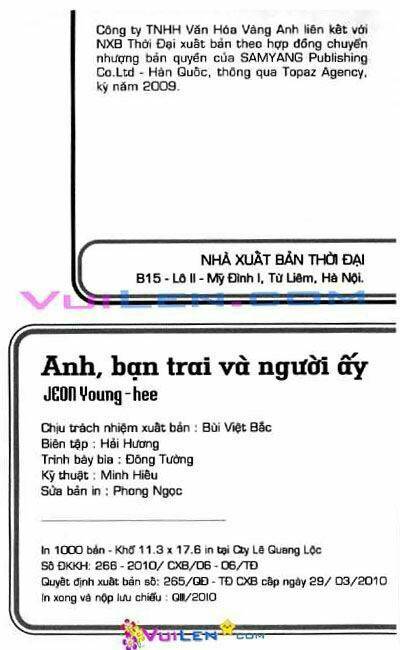 Anh,Bạn Trai Và Người Ấy Chapter 10 - Trang 2