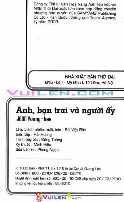 Anh,Bạn Trai Và Người Ấy Chapter 6 - Trang 2