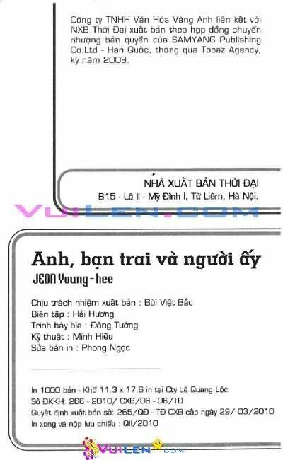 Anh,Bạn Trai Và Người Ấy Chapter 3 - Trang 2