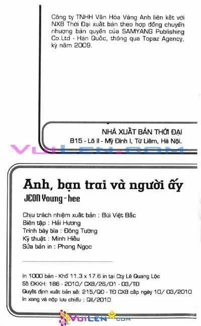 Anh,Bạn Trai Và Người Ấy Chapter 2 - Trang 2