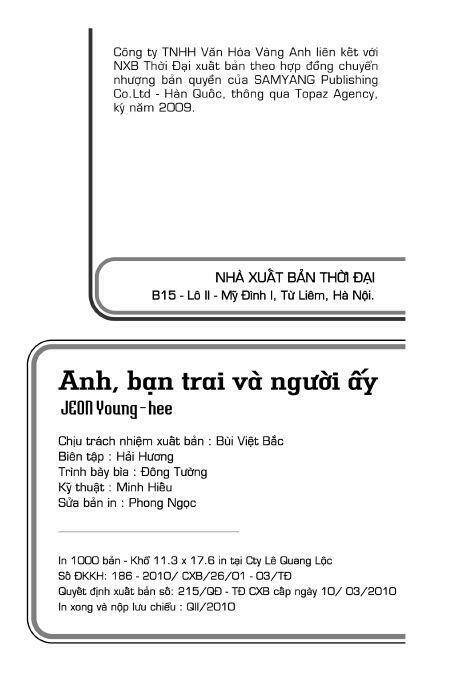 Anh,Bạn Trai Và Người Ấy Chapter 1 - Trang 2