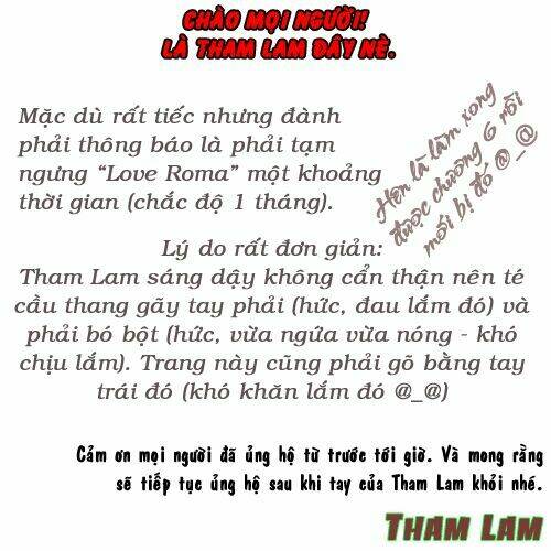 Love Roma Chapter 6 - Trang 2