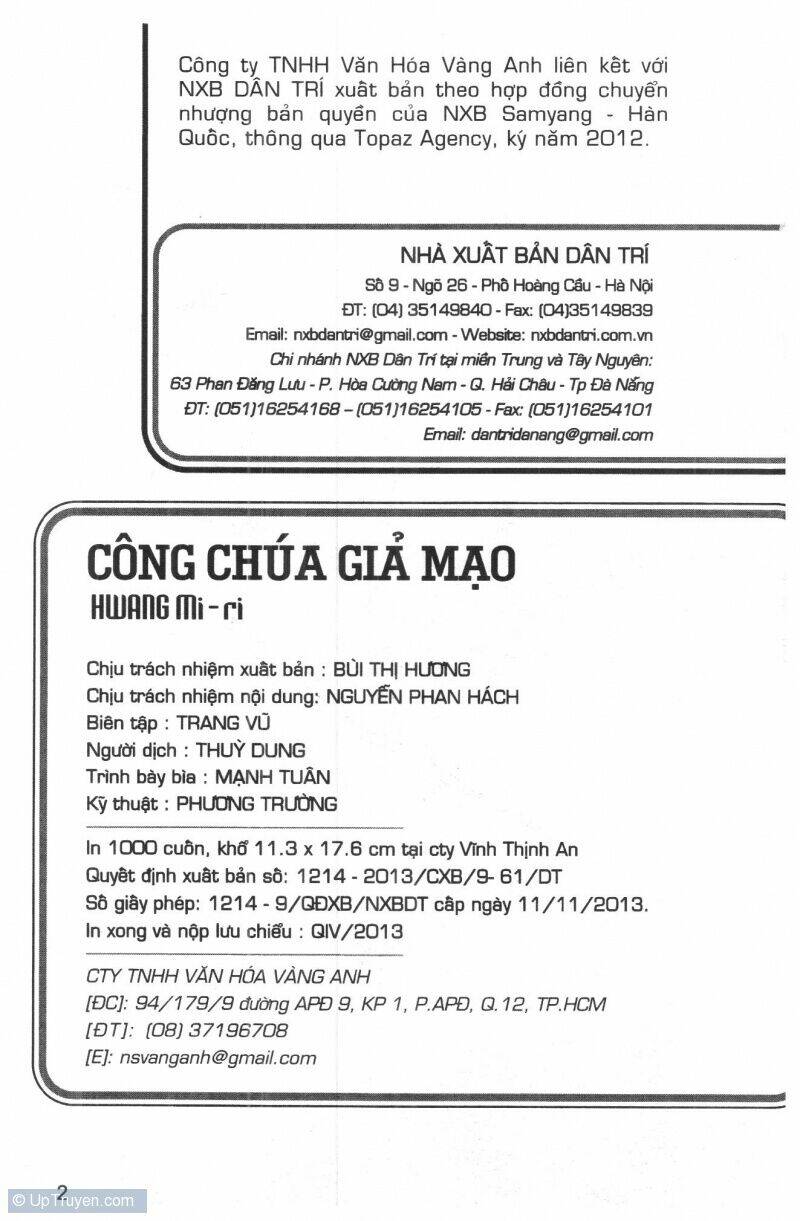 Công Chúa Giả Mạo Chapter 25 - Trang 2