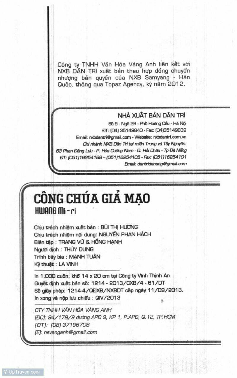 Công Chúa Giả Mạo Chapter 10 - Trang 2