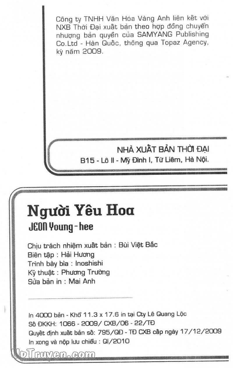 Người Yêu Hoa Chapter 1 - Trang 2