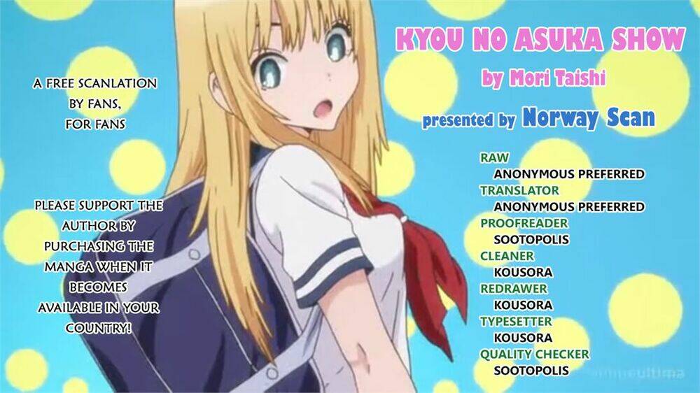 Kyou No Asuka Show Chapter 37 - Trang 2