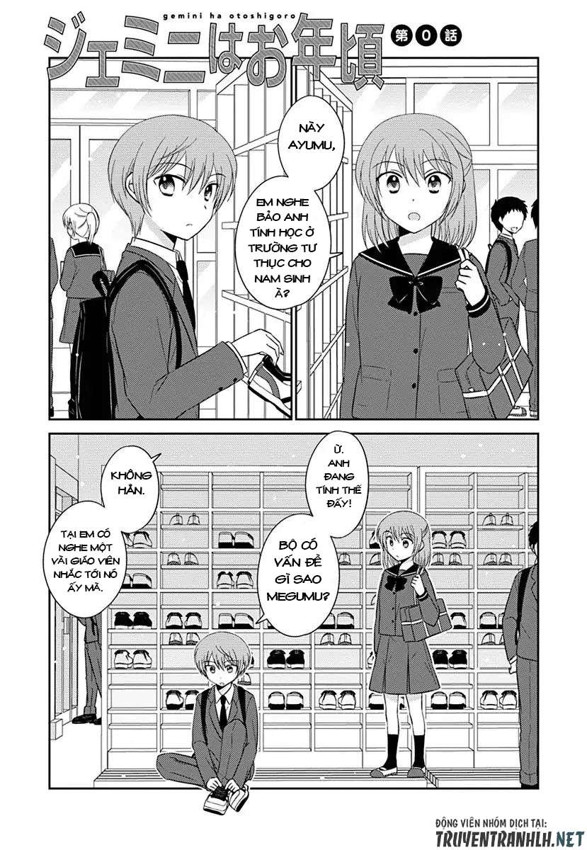 Gemini Wa Otoshigoro Chapter 0 - Trang 2