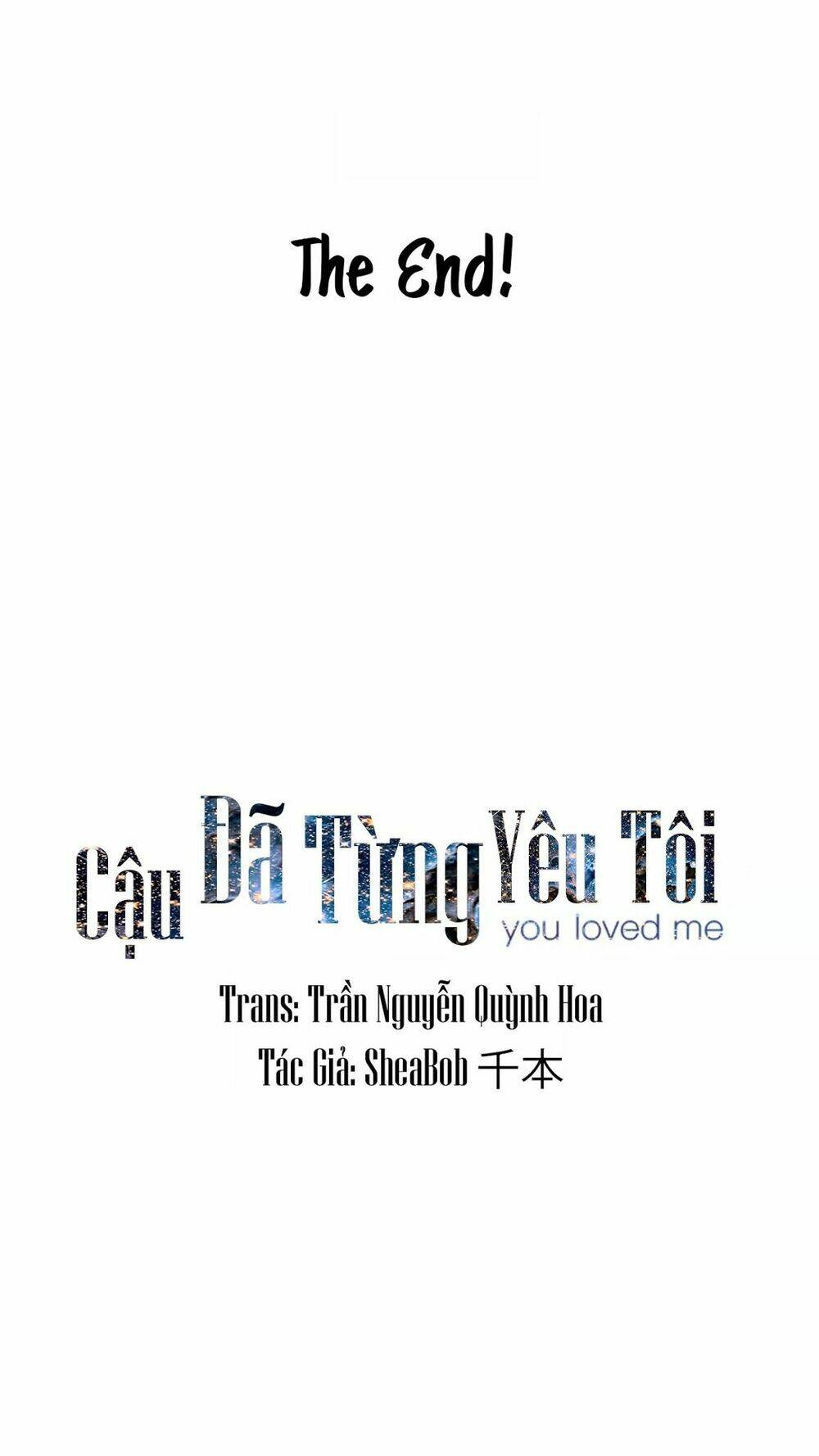 Cậu Đã Từng Yêu Tôi Chapter 31 - Trang 2