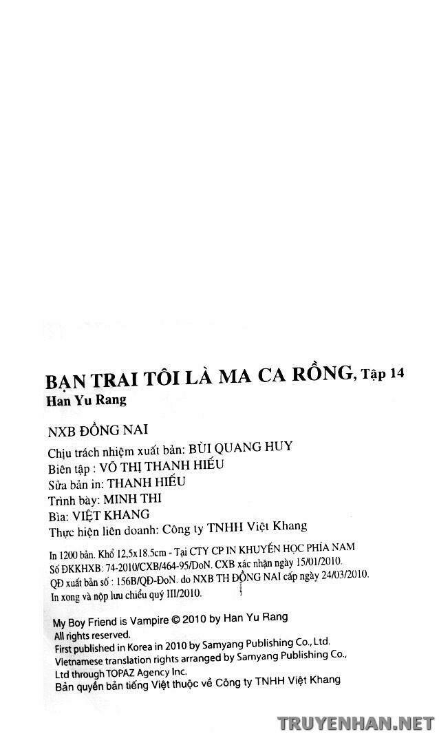 Bạn Trai Tôi Là Ma Cà Rồng Chapter 115 - Trang 2