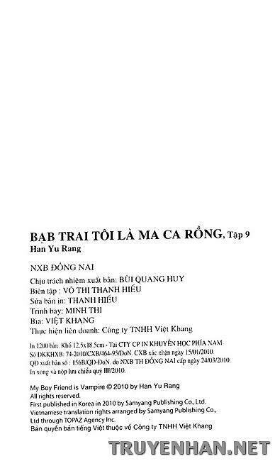 Bạn Trai Tôi Là Ma Cà Rồng Chapter 65 - Trang 2