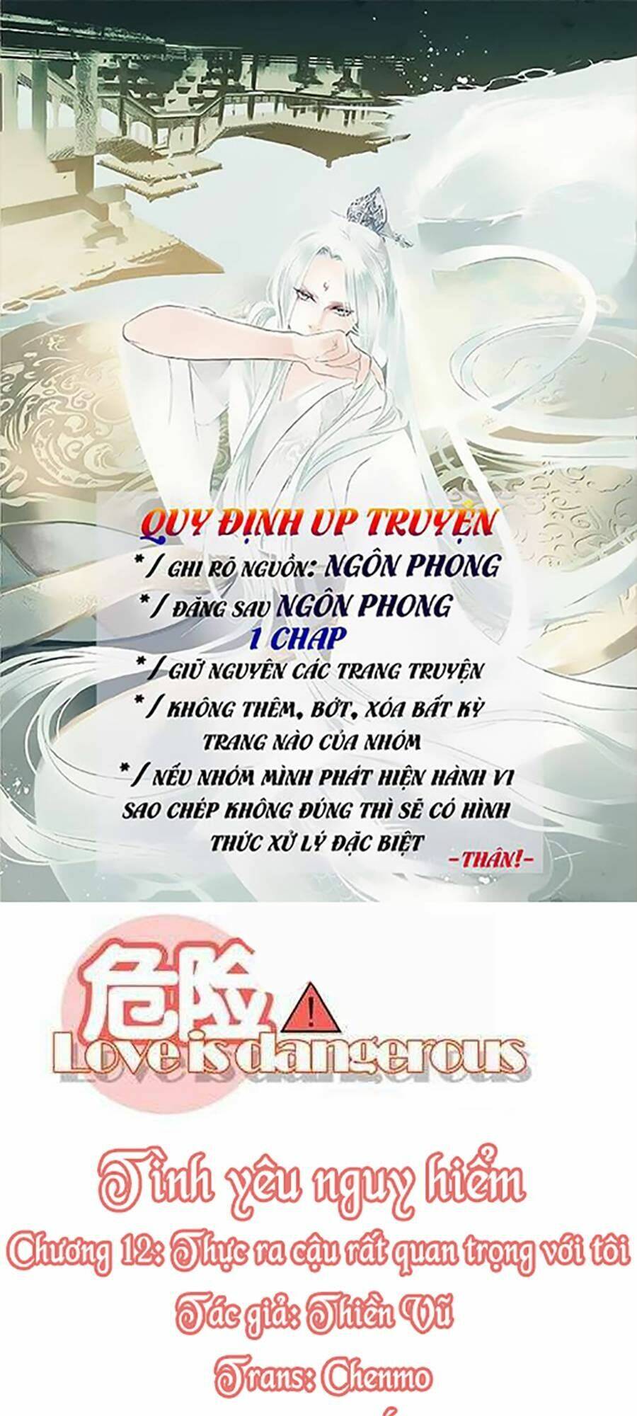 Tình Yêu Nguy Hiểm Chapter 12 - Trang 2