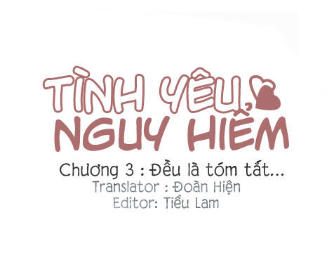 Tình Yêu Nguy Hiểm Chapter 3 - Trang 2