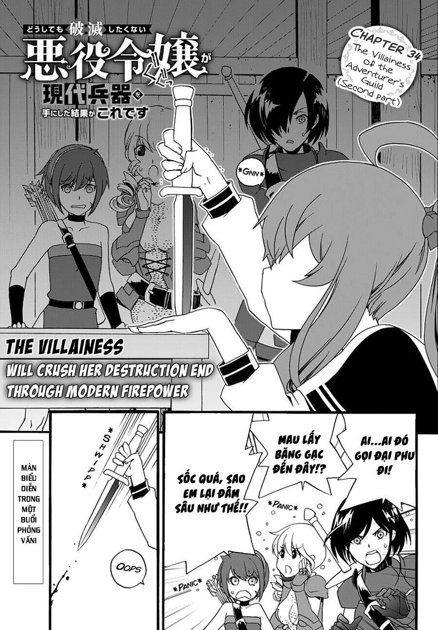 Doushitemo Hametsushitakunai Akuyaku Reijou Ga Gendai Heiki Wo Te Ni Shita Kekka Ga Kore Desu Chapter 34 - Trang 2