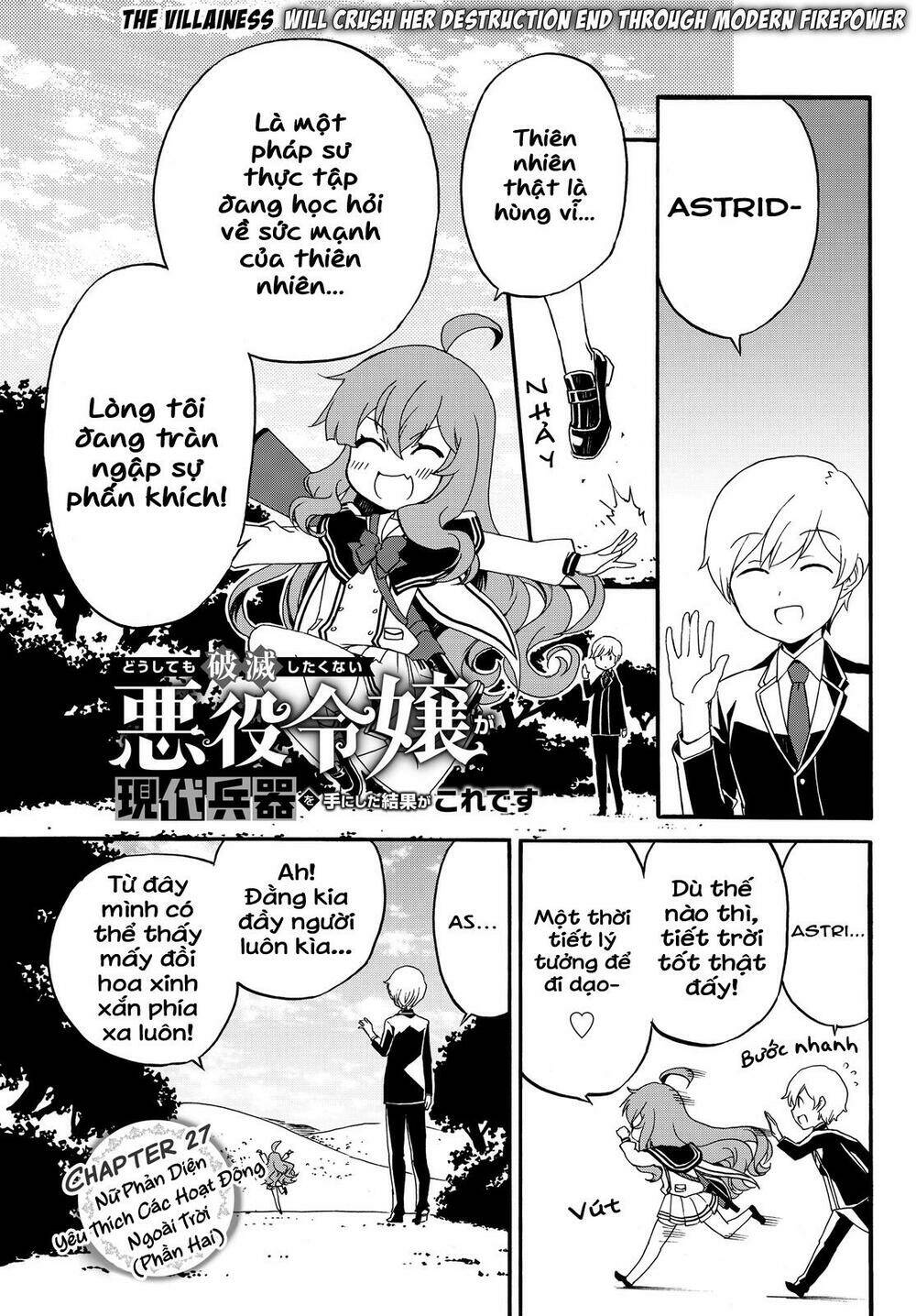 Doushitemo Hametsushitakunai Akuyaku Reijou Ga Gendai Heiki Wo Te Ni Shita Kekka Ga Kore Desu Chapter 27 - Trang 2