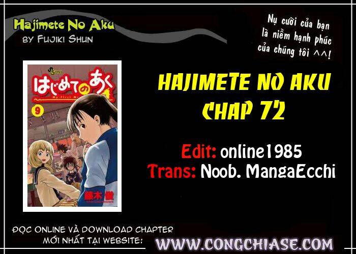 Hajimete No Aku Chapter 72 - Trang 2