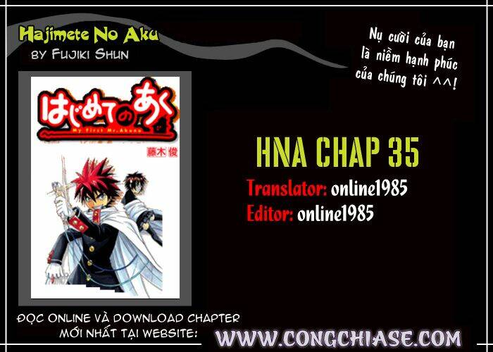 Hajimete No Aku Chapter 35 - Trang 2