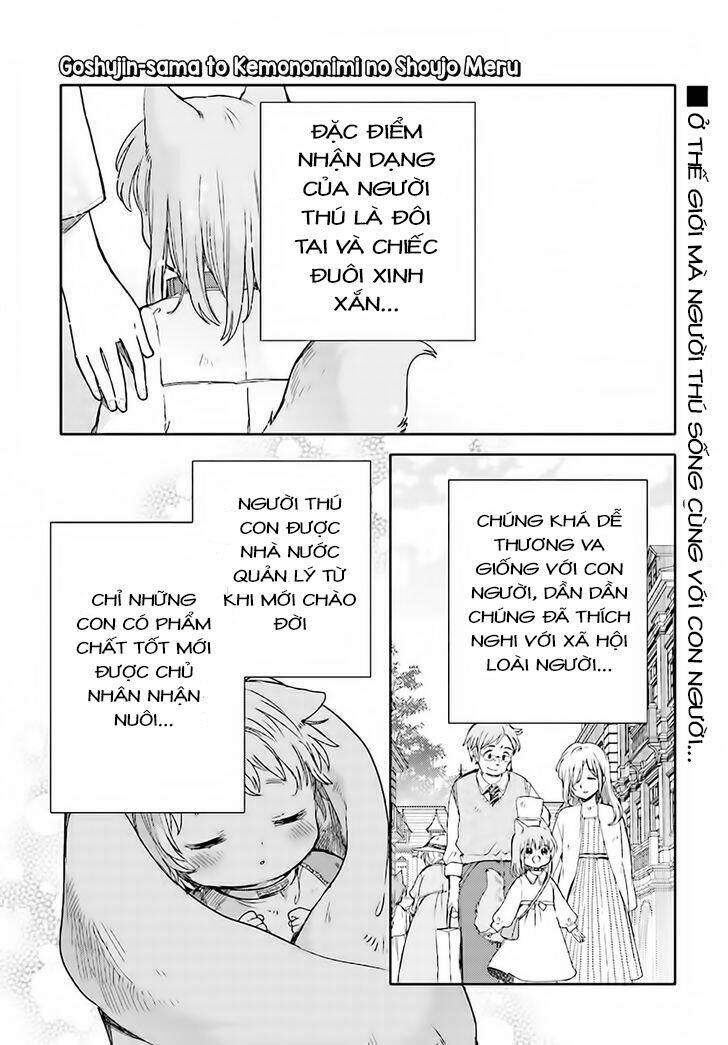 Goshujin-Sama To Kemonomimi No Shoujo Meru Chapter 3 - Trang 2