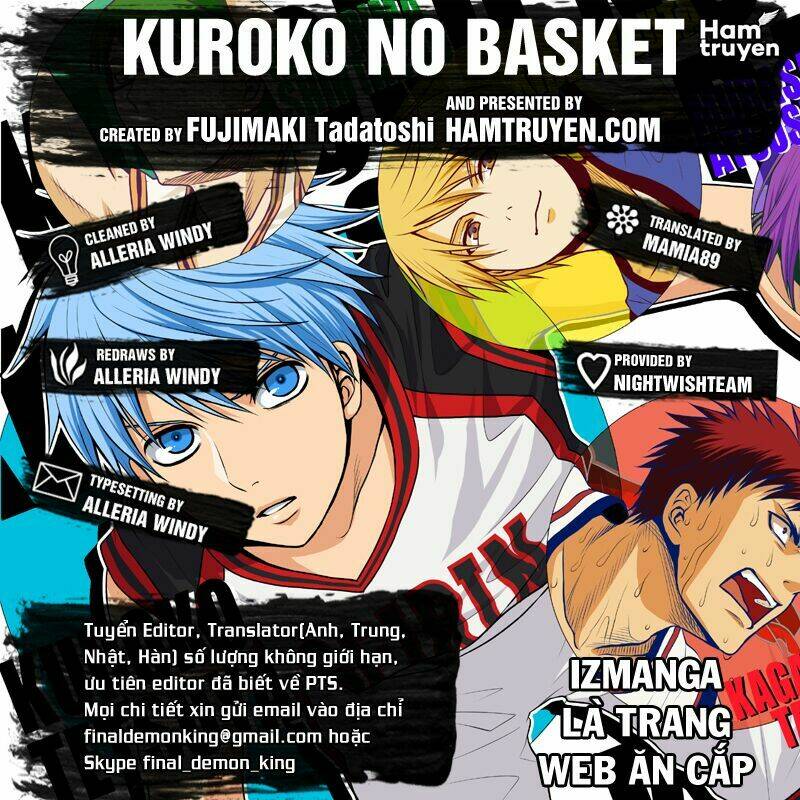 Vua Bóng Rổ Kuroko Chapter 270 - Trang 2