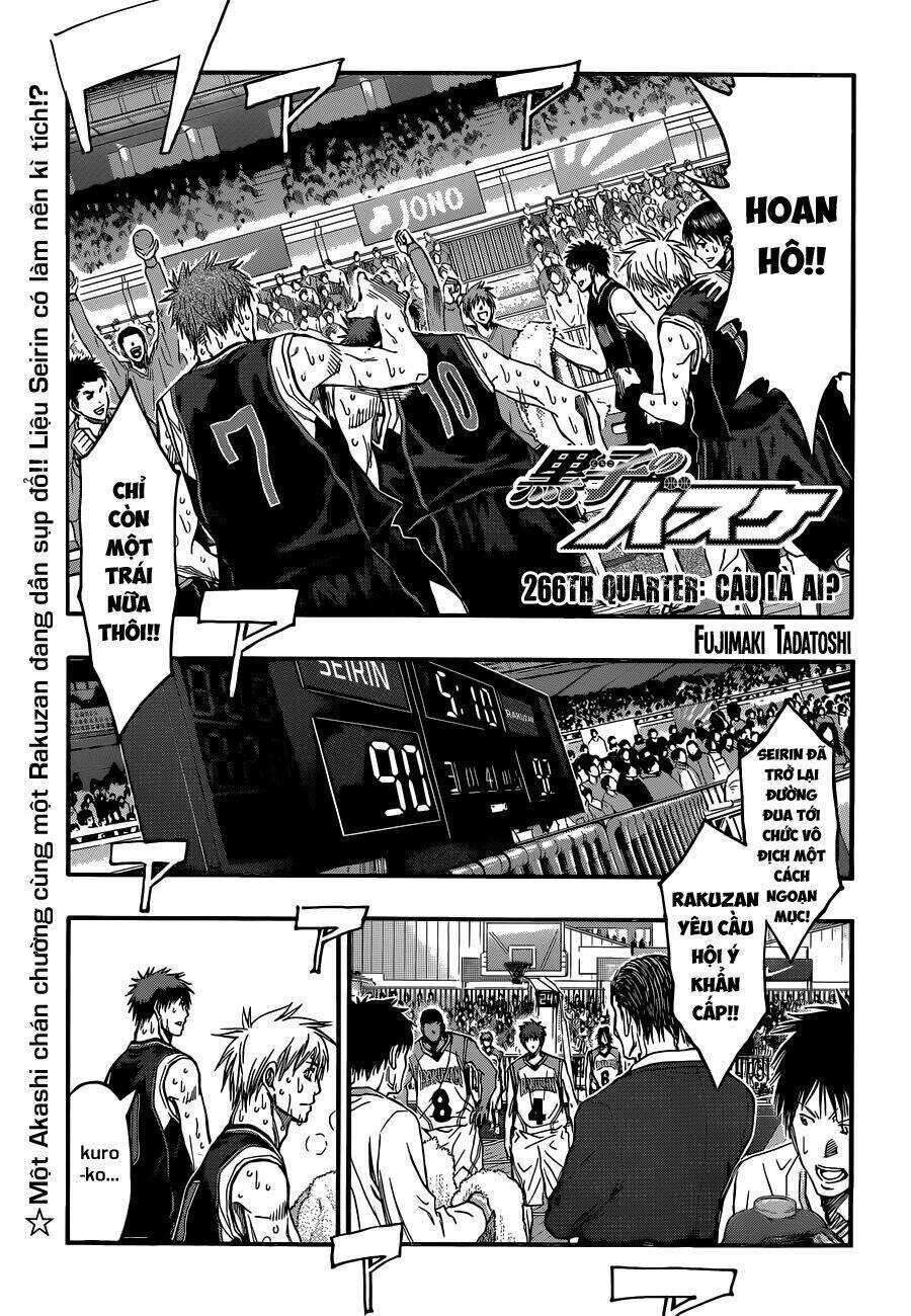 Vua Bóng Rổ Kuroko Chapter 266 - Trang 2