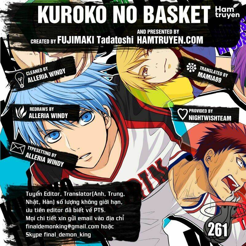 Vua Bóng Rổ Kuroko Chapter 261 - Trang 2