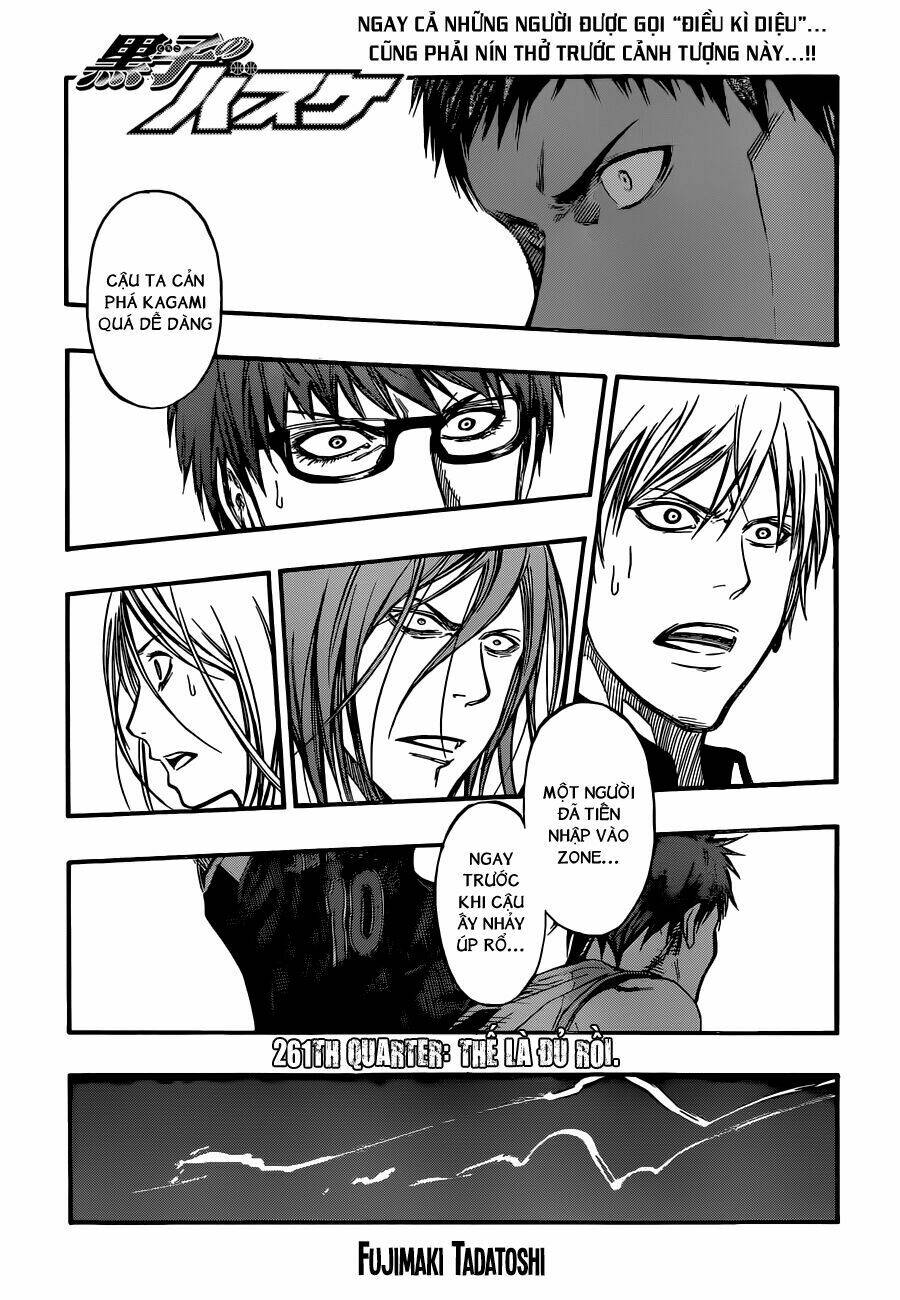 Vua Bóng Rổ Kuroko Chapter 261 - Trang 2