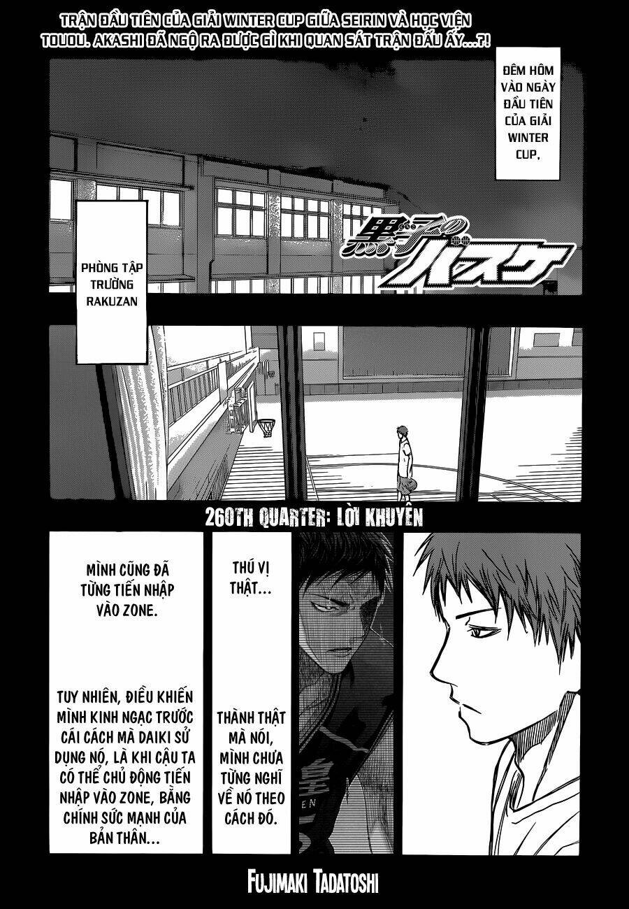 Vua Bóng Rổ Kuroko Chapter 260 - Trang 2