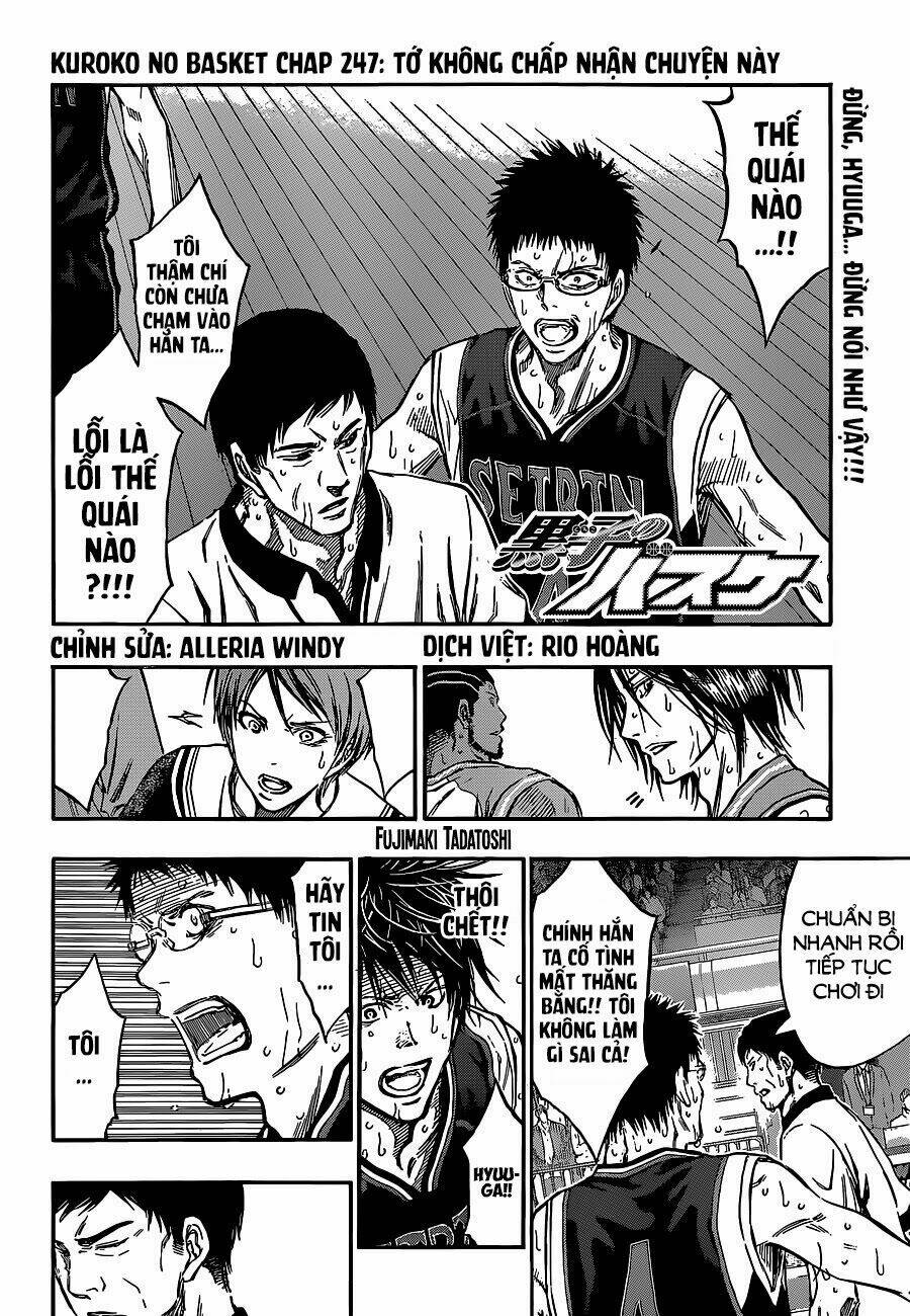 Vua Bóng Rổ Kuroko Chapter 247 - Trang 2